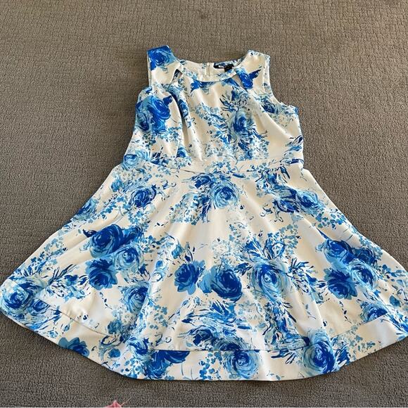 Jay Godfrey Brenda Blue Floral Dress NWOT - Picture 2 of 8